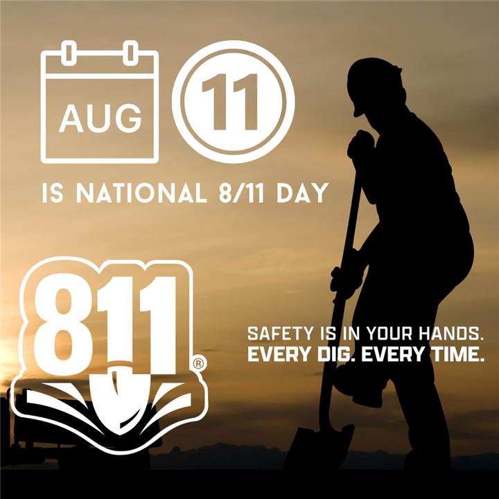 Summit Natural Gas of Maine Reminds Customers August 11th (8/11) Serves as a Reminder to Call 811 Before You Dig 